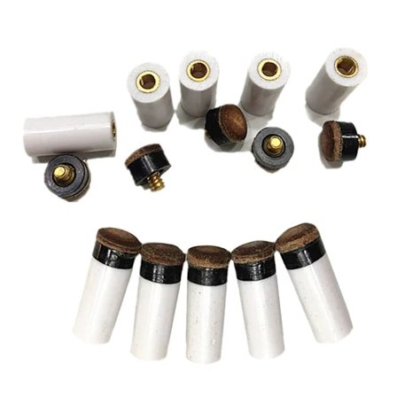 10 stk. billardkøspidser med hvide poolkøspidser, billardkøspidser 12mm[CO]