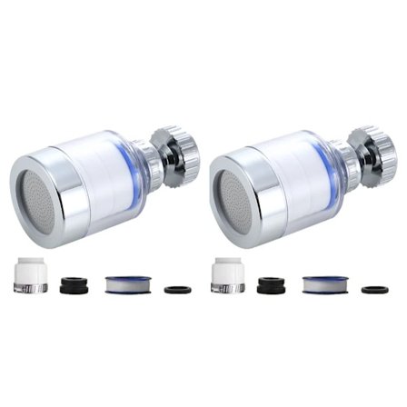 2-40st Kran Vattenfilter Element Tar Bort Klor Tungmetaller Filtrerade Duschhuvuden Bad Filtrering Renare Mjukgör Hårt Vatten