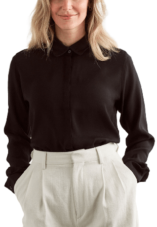 The Shirt Factory Blus i Viskos Gina Verona Skjortor Dam Svart 34