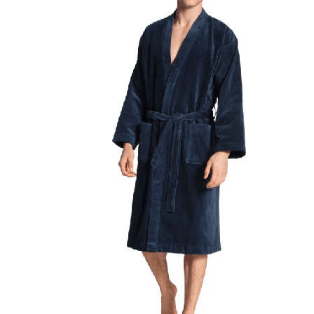 Calida Morgonrock After Shower 68510 Sovkläder & morgonrockar Herr Blå S