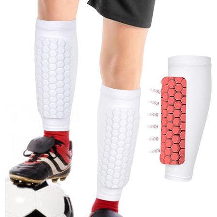 Honeycomb Fotball Leggbeskyttere for Barn - Lett Beskyttende Leggputer