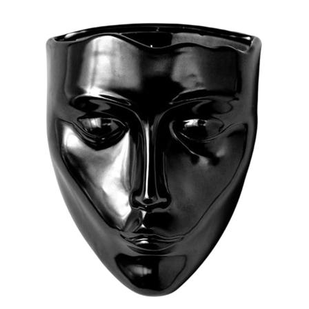 1/2/3 För Creative Planter Dekoration Väggmonterad Face Flower Black 1 Pc