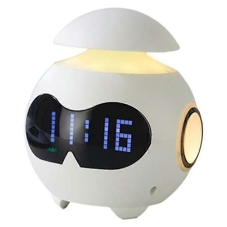 Bluetooth Musikalarmklocka för Student Sovrum Sängbord Skrivbord