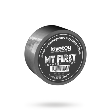 Non-Sticky Bondage Tape Grey 15m - Vuxen.se - Bondage rep, bondage tejp, shibari rep