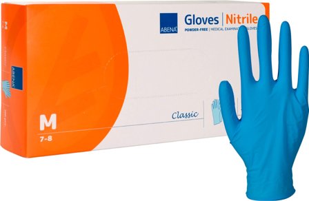 Abena Guanto Nitrile Blu M 100 Pezzi Senza Polvere