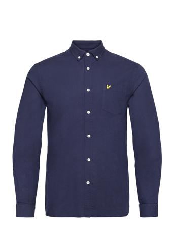Regular Fit Light Weight Oxford Shirt Skjorta Casual Blå Lyle & Scott