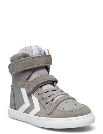 Hummel Slimmer Stadil Leather High Jr - Grey - 28
