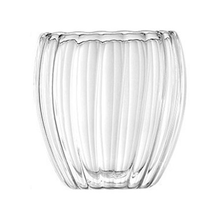 (250 ml) 1 stk. stripete dobbeltveggkopp, kreativ tekopp i borosilikatglass for hjemmet, melkedrikkekopp, kaffekopp for kontoret
