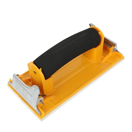 Håndsliber med svamp håndtag Håndslibning Lille håndsliber Træ Manuel slibemaskine 18,5 x 9 x 6,5 cm til slibning af konturplaner Træ Metal