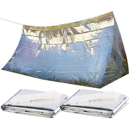 Overlevelsestelt - 2 personer - Beskytter mod kulde, vand, vind og ild