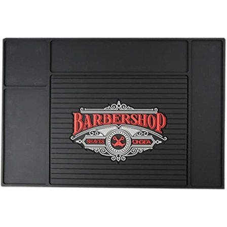 Barber Station Mat, Salon Workstation Matta Silikon Halkfri Barber Tool Förvaringsmatta