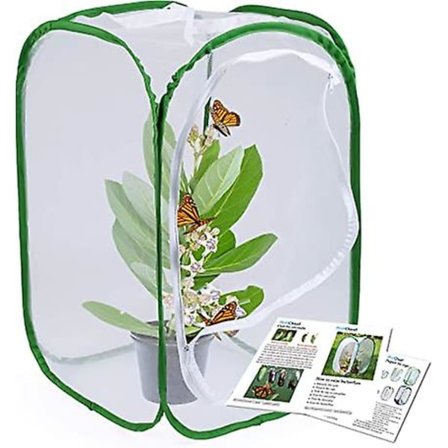 Insekt sommerfuglehabitat stort sommerfuglehabitat bur sammenklappelig insekt sommerfuglenet sommerfugle hus til børn(40*40*60cm)