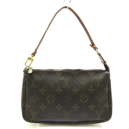 Louis Vuitton Vintage Pre-owned Polyester hndtasker Brun, Dame Vintage Tasker, Størrelse: ONE Size