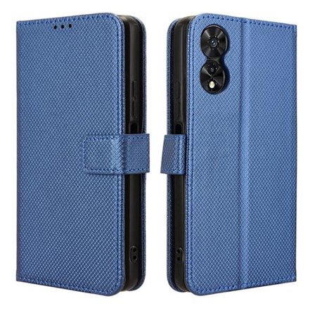 TCL Telefondeksel Diamanttekstur PU-Lær Kort Stativ Perfekt Blå[D]