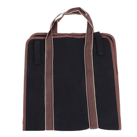 Svart 600D Oxford-duk Vedbærer Logg Vedoppbevaringspose for Peis Utendørs