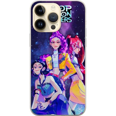 Kompatibelt Mobilskal till Apple iPhone 14 Pro Max Kpop Demon Hunters Trio Flickor Kosmisk Rymd Idol Power Energy Glow