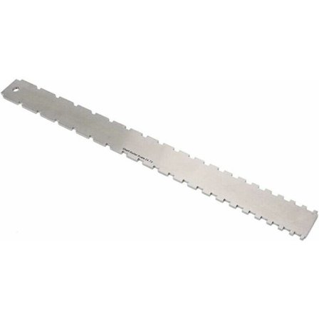 Lige kant hakket guitarhals luthier værktøj, rustfrit stål guitarhals lineal, strenghøjde måler til 25,5"-25,5" guitarbånd