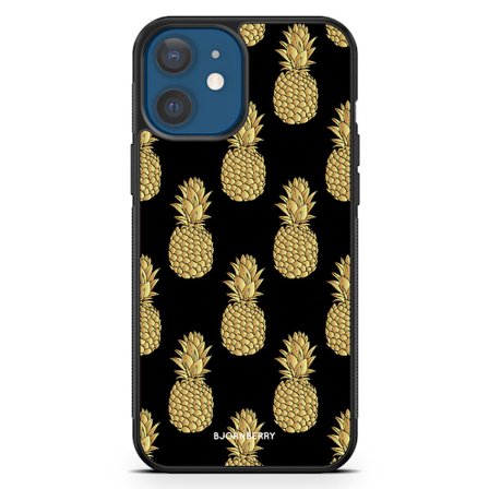 Bjornberry Hårdskal iPhone 12 - Guldiga Ananas