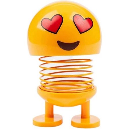 Roliga biltillbehör för bilens instrumentbräda, roliga emojis, nickdocka med söt fjäder som skakar på huvudet för bilens instrumentbräda