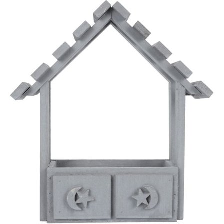 Husformad planterkruka Väggmonterad planter med stjärn- och månform Hängande blomställ Hängande