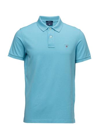 Original Pique Ss Rugger Polos Short-sleeved Sininen GANT