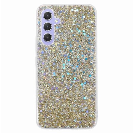 Glittery ridsefast TPU telefoncover til Samsung Galaxy A35 5G
