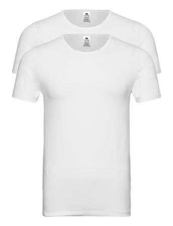 Dovre 2-Pack O-Neck T-shirts Short-sleeved Vit Dovre