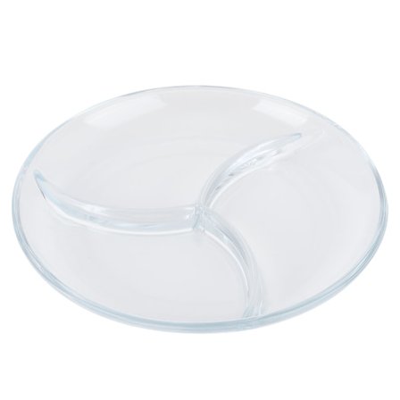 Opdelt Middagstallerken Hærdet Glas Tallerken Genanvendelig Snacktallerken Letvægts Service til Kager Frugt