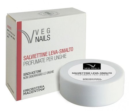 Veg Nails Salviettine Leva Smalto Profumate Per Unghie 15 Pezzi