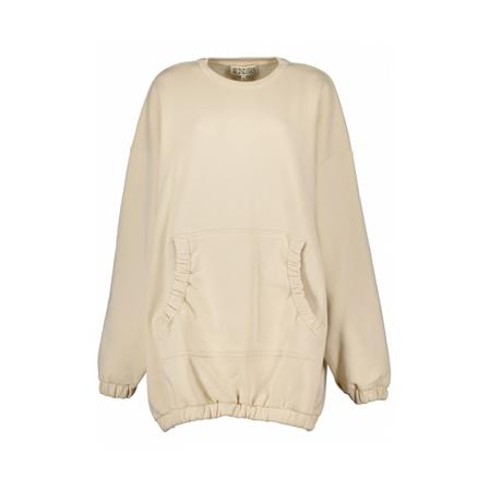 Reinders, Smoked Sweater Jurk Beige, Dames, Maat:ONE Size