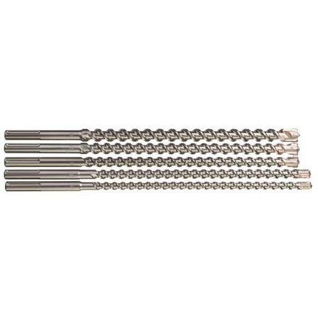 Milwaukee 4932352800 Hammarborrsats SDS-Max, 4-skärs, 5 delar, Borra & mejsla