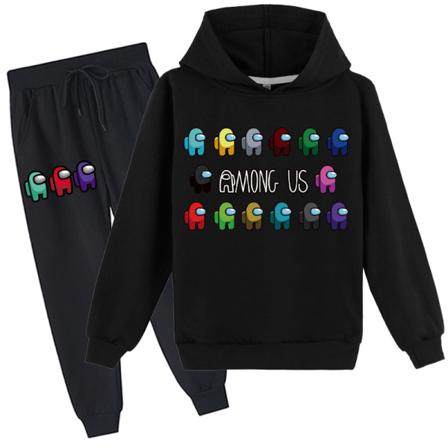 AmongUsCrewmateImpostorGameKidHoodieJumperTräningsdressSet 5 100cm