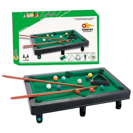 Leker for barn Bord Mini Snooker Pool Billiardsett Julegave Innendørs Bordspill