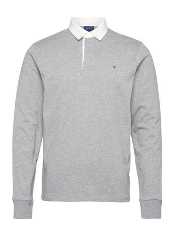 Solid Heavy Rugger Polos Long-sleeved Grå GANT