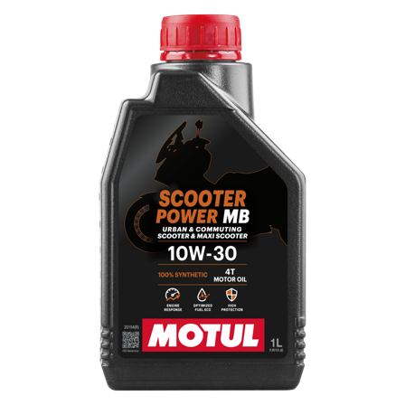 Olja Helsyntetisk 4T Motul Scooter Power 10W30 MB 1L