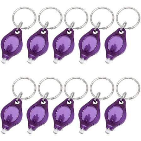 Pack Of 10 Uv Light Mini Led Keychain Torch Torch Key Ring Lights