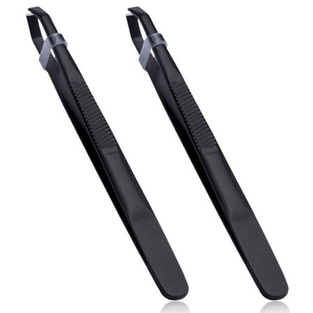 Rostfritt stål Ögonbryn pincett Oblique Tång Dra Ögonbryn Tång Mustasch Pull Skönhet Smink Verktyg