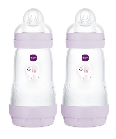 MAM Sutteflaske Easy Start Anti-Colic 2-pak Pink 260 ml, Børn & Forældre, Sutteflasker & Tilbehør, Sutteflasker