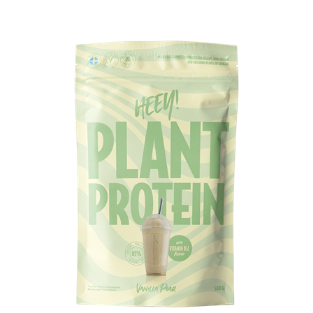 Heey! Vegansk Protein Pære Vanilje 500 g - Bodyman.dk