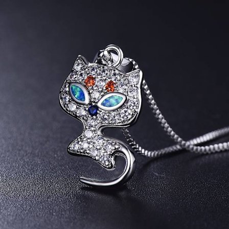 Boho Kat Dyrevedhæng Halskæde Mode Bryllup Smykker N