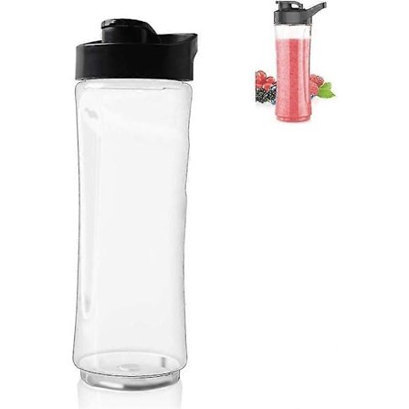 Ersättningsflaska för Smoothie Blender, 20oz Sportflaska med Lock för Oster BLSTPB BLSTP2 Modeller, Smoothie Blender eller Mugg
