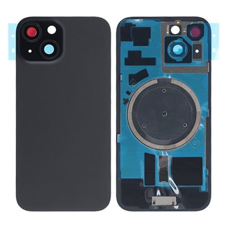 iPhone 15 Baksida Glas med Magsafe Magnet - Svart