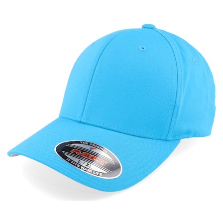Flexfit - Blau Flexfit Cap - Hawaiian Ocean Flexfit Wooly Combed @ Hatstore