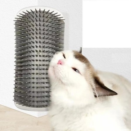 Cat Scratcher Massager för Katter Krapning Husdjur Borste Ta bort Hår Kam Grooming Bord Hundar Kattunge Vård Royal Canin Tillbehör