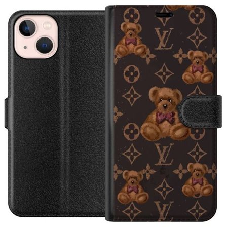 Apple iPhone 13 mini Tegnebogsetui Louis Vuitton Teddybjørn Mønster Luksus Mode Design Populært Motiv Mode Trend Luksuriøse Accessories