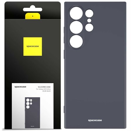 Spacecase Silikonfodral Till Samsung Galaxy S24 Ultra Black