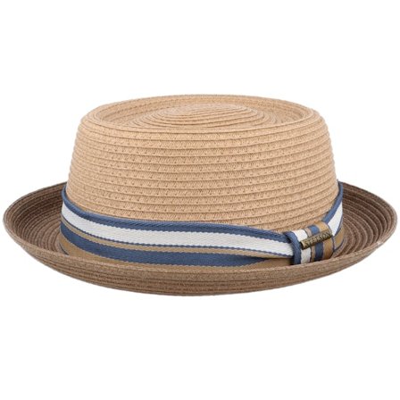 Stetson - Beige porkpie Hut - Pork Pie Toyo Straw Hat @ Hatstore