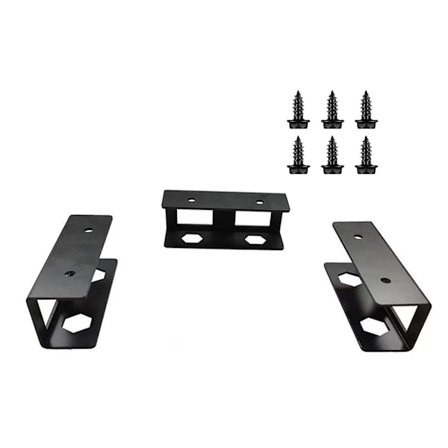 Laptopställ för montering under skrivbordet med skruv under skrivbordet