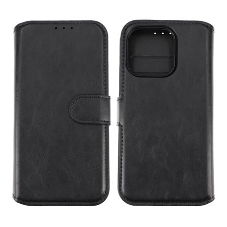 iPhone 15 Pro Plånboksfodral Magnet Rvelon - Svart