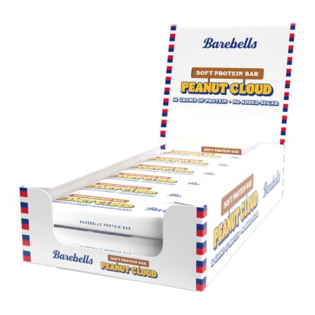 Proteinbars 12 x Barebells Soft Protein Bar 55 g, Peanut Cloud - Bodyman.dk